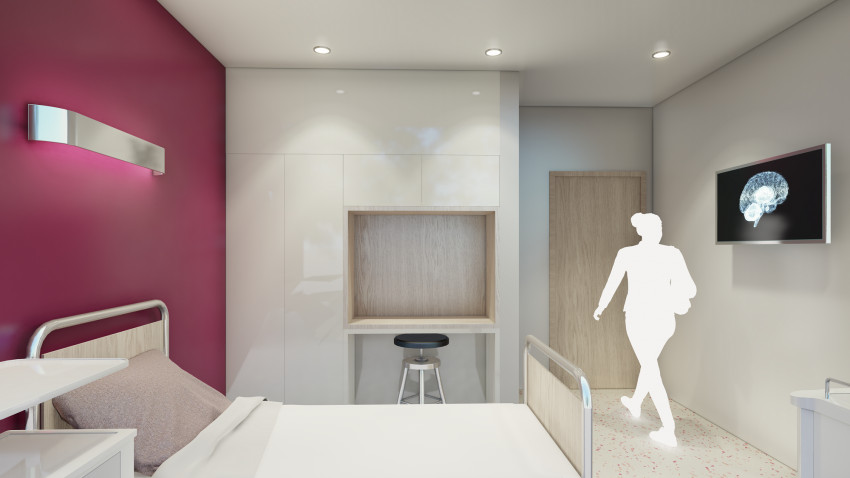 Studioul de arhitectură TESSERACT semnează conceptul noii clinici private de neurologie Neuroaxis, în clădirea de birouri U Center din centrul Bucureștiului