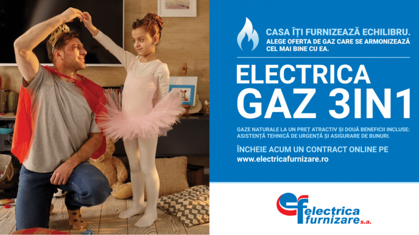 Gazele naturale oferă echilibru caselor românilor în noua campanie semnată de Rusu+Borțun pentru Electrica Furnizare