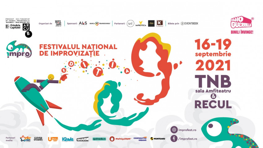 Festivalul Național de Improvizație revine la București între 16 - 19 septembrie