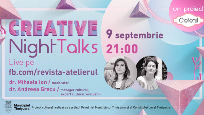 Un nou sezon de conferințe online Creative Night Talks &icirc;ncepe pe 9 septembrie
