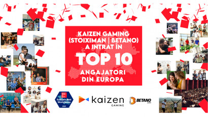 Kaizen Gaming este &icirc;n Top 10 al celor mai bune locuri de muncă din Europa