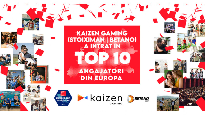 Kaizen Gaming este în Top 10 al celor mai bune locuri de muncă din Europa