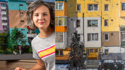 Magdalena Stavila: Am decis să pictez blocurile ca o recunoaștere dulce - amară a ceea ce suntem ca popor. &Icirc;ncă mai poartă urmele perioadei gri, comuniste. Și metehnele ei
