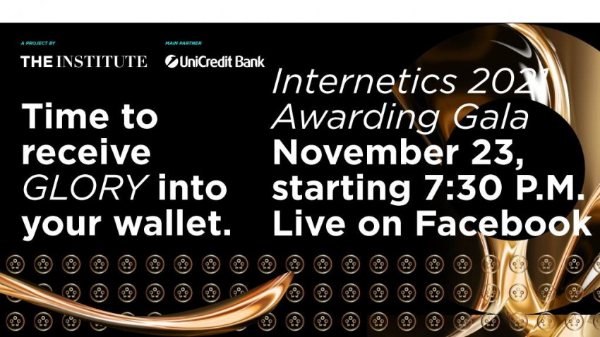 INTERNETICS 2021 anunță programul online al Galei de Premiere din 23 noiembrie