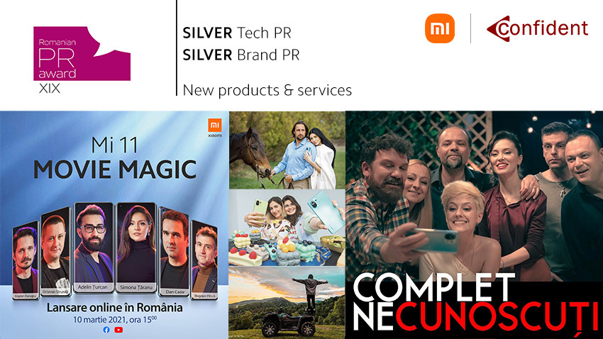 Xiaomi România și Confident Communications au câștigat două trofee Silver la Romanian PR Award 2021 pentru campania Xiaomi, „Mi 11 – Movie Magic”