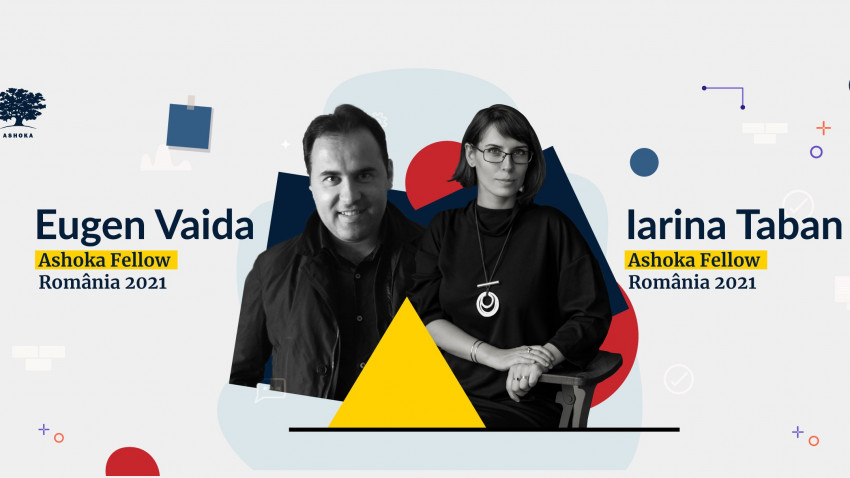 Iarina Taban (Ajungem MARI) și Eugen Vaida (Asociația MONUMENTUM) sunt noii Ashoka Fellows din România în 2021