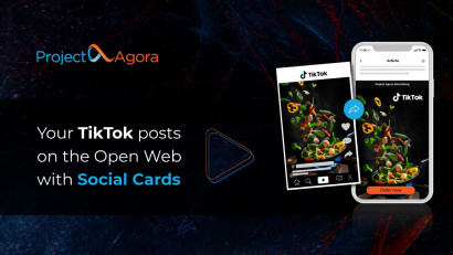 Tik Tok poate fi acum folosit &icirc;mpreună cu formatul Social Cards prin intermediul Project Agora