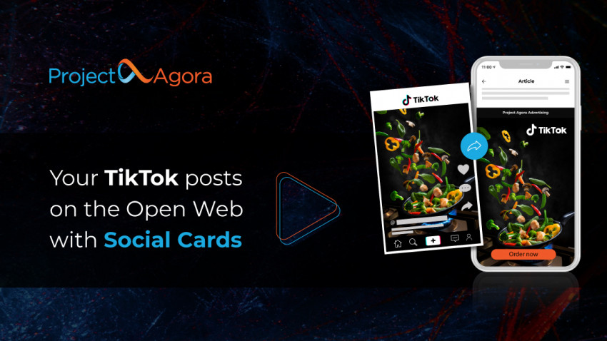 Tik Tok poate fi acum folosit împreună cu formatul Social Cards prin intermediul Project Agora