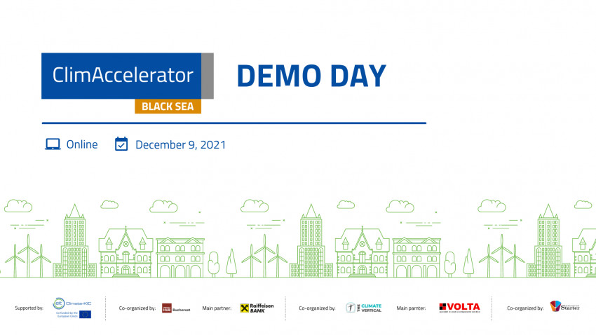 Black Sea ClimAccelerator Demo Day: 12 idei inovatoare dezvoltate de startup-uri românești ca soluții la criza climatică