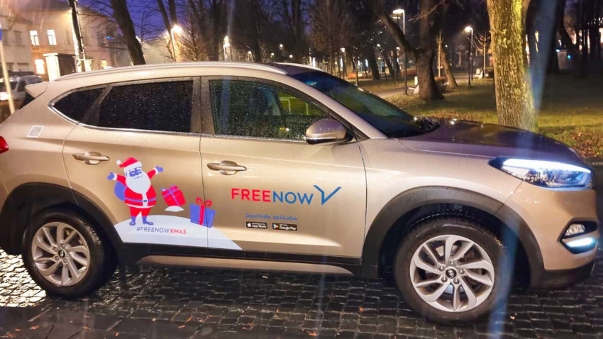 De sărbători, FREE NOW lansează Flota lui Moș Crăciun prin care oferă curse gratuite pasagerilor pentru călătorii în siguranță și donează contravaloarea acestora către copii cu dizabilități