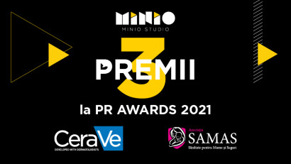 Minio Studio a c&acirc;știgat 3 premii Silver la Romanian PR Award 2021