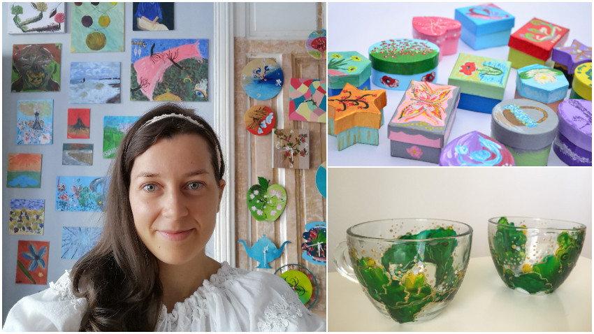[Noii artizani] Alexandra-Alina Popa: Cred că obiectele mele sunt îmbrăcate în stări atinse de culori, ele depășesc utilitatea ori aspectul decorativ ci reprezintă emoții, cunoaștere, libertate.