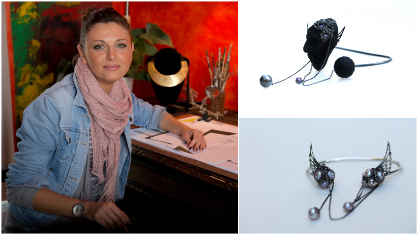 [Design & Strălucire] Maria Filipescu: Primele bijuterii le-am realizat prin clasa a șasea din niște sârme găsite prin casă și niște perle șterpelite de la mama