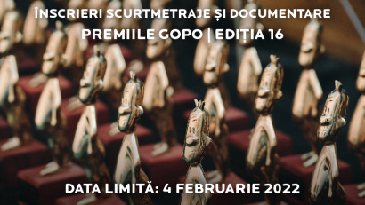 Premiile Gopo 2022:&nbsp;apel de &icirc;nscrieri pentru categoriile de documentar și scurtmetraj