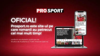 ProSport.ro &ndash; site-ul pe care rom&acirc;nii au petrecut cel mai mult timp! Halep, noul antrenor al &rdquo;naționalei&rdquo; sau Djokovic, printre subiectele de interes major