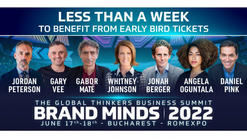 Last days to benefit from early bird tickets at BRAND MINDS 2022