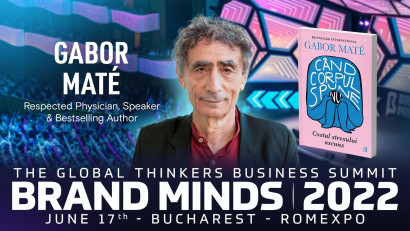 Dr. Gabor Mat&eacute;,&nbsp;the famous bestselling author of&nbsp; &quot;When the body says NO&quot; is coming to Romania at BRAND MINDS
