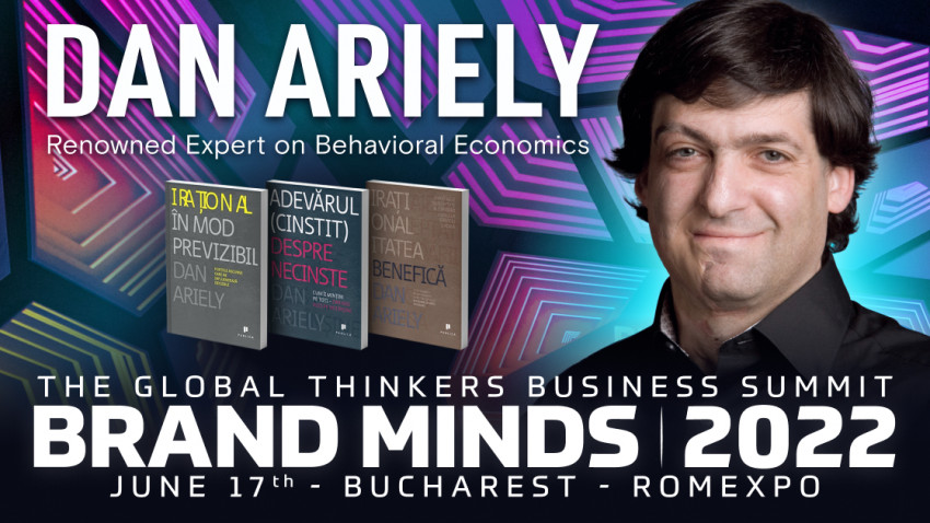Renowned Behavioural Economics Expert DAN ARIELY has joined BRAND MINDS 2022, one of the top 5 largest business conferences in Europe