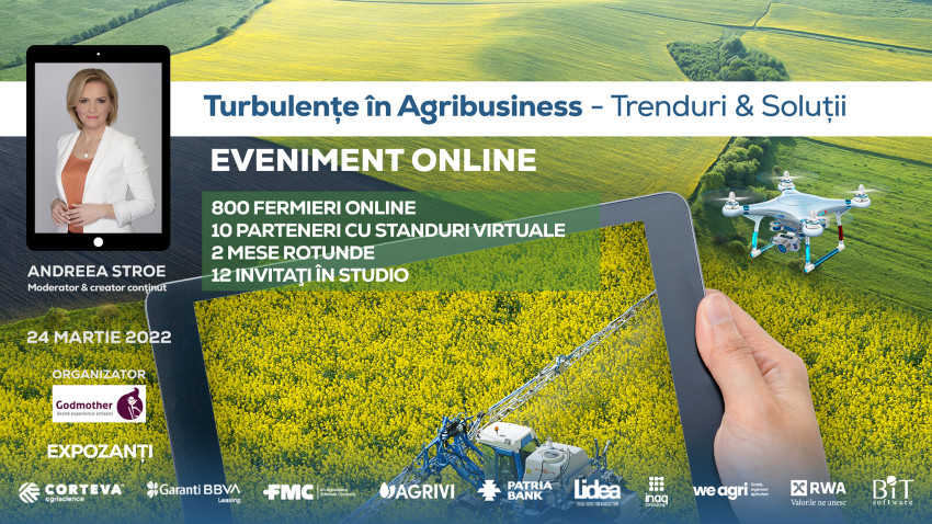 Godmother organizează cea de-a treia ediție Agribusiness 4.0, cel mai mare târg virtual de agricultură din România