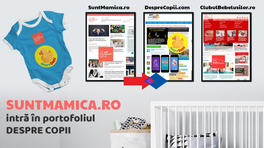 Desprecopii.com își extinde portofoliul cu un nou nume important din industria media de parenting și devine reprezentantul oficial al site-ului Suntmamica.ro