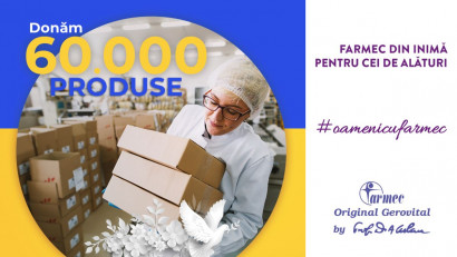 Farmec donează 60.000 de produse de igienă personală prin campania&nbsp;&bdquo;Farmec din inimă pentru cei de alături&rdquo;