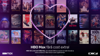 Abonații DIGI beneficiază, fără niciun cost,&nbsp;&nbsp;de experiențe de streaming premium, cu noul serviciu HBO Max