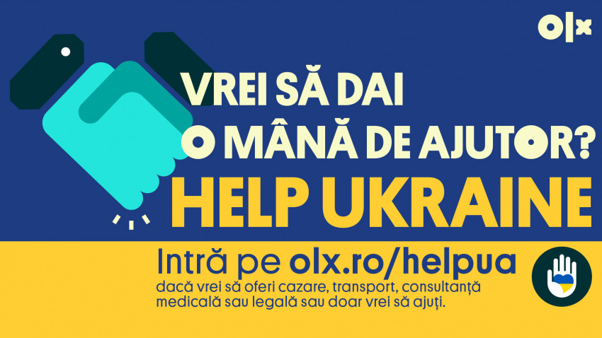 Ajutor Ucraina. OLX lansează o inițiativă urgentă de susținere a refugiaților ucraineni