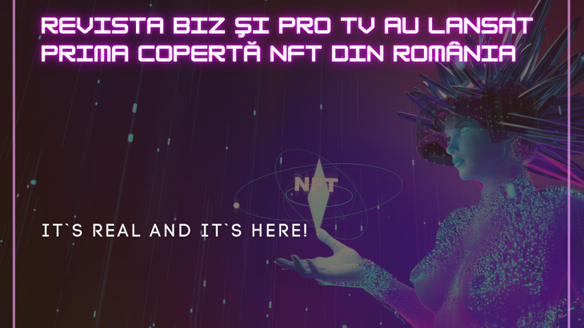 Revista Biz și PRO TV au lansat prima copertă NFT din România