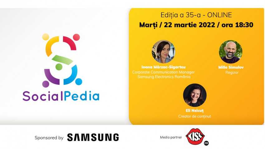 SocialPedia 35: Ce trebuie să știi despre Video Content în 2022, cu Ioana Mârzac-Sigarteu, Millo Simulov și Eli Neicuț