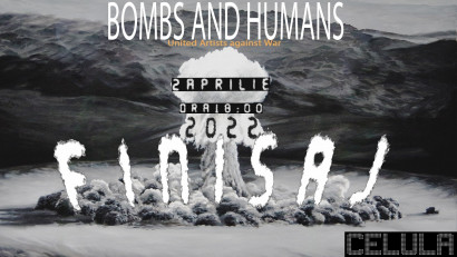 Finisajul expoziției Bombe și oameni. Artiști uniți &icirc;mpotriva războiului , pe 2 aprilie, &icirc;n București