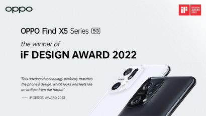 OPPO c&acirc;știgă trei premii &icirc;n cadrul iF Design Awards 2022, pentru Find N și Find X5