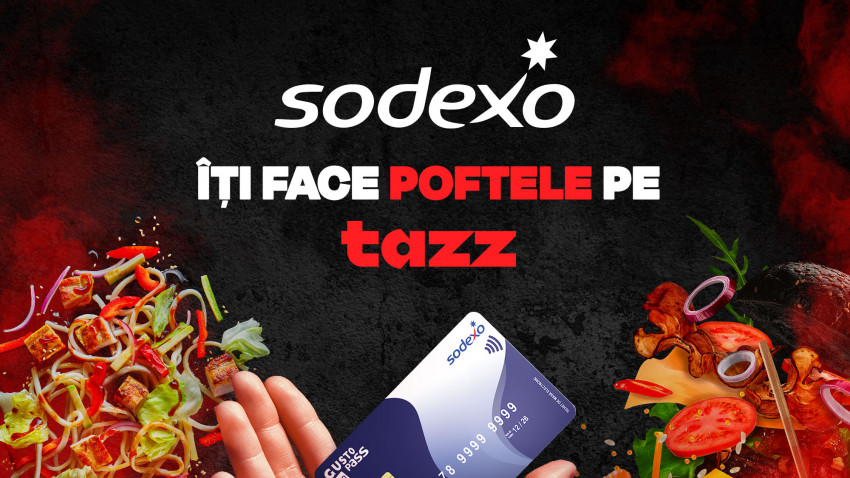 Tazz și Sodexo lansează o nouă metodă de plată - cardul de masă Gusto Pass poate fi folosit în cea mai extinsă rețea de restaurante disponibile în aplicația Tazz
