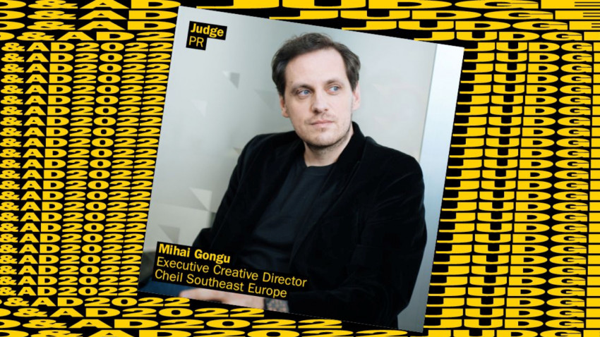 Mihai Gongu este singurul reprezentant al unei agenții locale în juriul D&AD, cel mai prestigios festival al industriei globale de comunicare