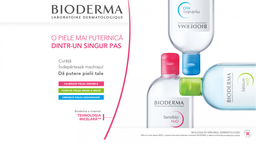 Bioderma prezintă Festivalul Micelarelor. În rolurile principale apele micelare Bioderma H2O