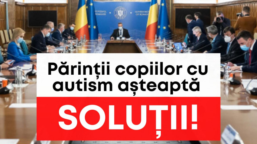 100 de ONG-uri în autism cer Guvernului României, Ministrului Sănătății și Casei Naționale de Asigurări de Sănătate deblocarea banilor pentru decontarea terapiei