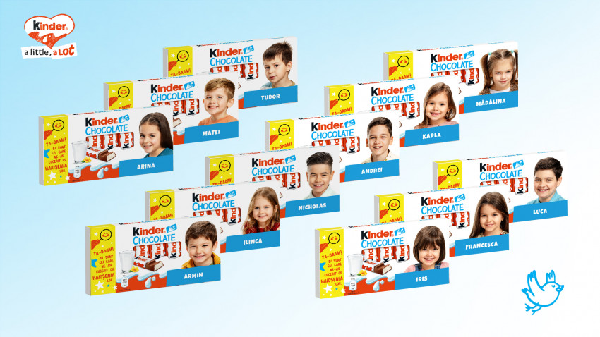 12 Ambasadori ai Haioșeniei din România devin imaginea ediției limitate Kinder Chocolate