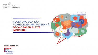 Teach for Romania selectează ONG-uri din județele Ilfov, Călărași, Brașov, Iași și Vaslui, pentru un impact mai puternic &icirc;n educație