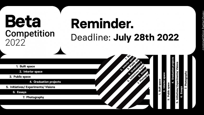 Înscrieri pentru Expoziția-Concurs Beta 2022, din cadrul Bienalei Timișorene de Arhitectură, până pe 28 iulie