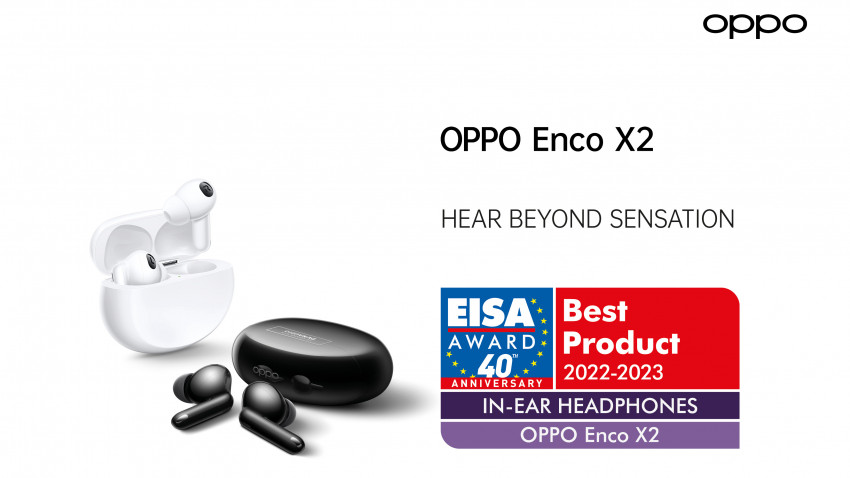 OPPO câștigă pentru a treia oară premiul EISA Advanced Smartphone 2022-2023 și, în premieră, distincția EISA In-EarHeadphones 2022-2023