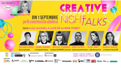 Creative Night Talks &ndash; sezonul 5: Interdisciplinaritate, artă contemporană, design de produs &amp; industrii creative