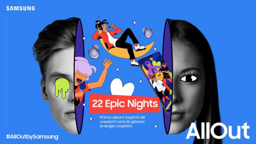 Campania #22EpicNights, creată de DeMoga Music în colaborare cu Samsung România și Cheil Centrade, câștigă aurul la WebStock ediția 2022