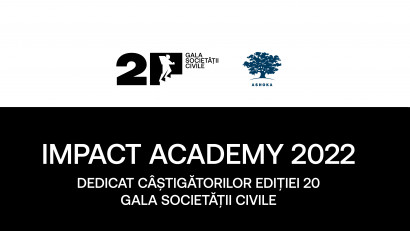 Impact Academy, masterclass-ul dedicat c&acirc;știgătorilor Galei Societății Civile revine &icirc;n 2022