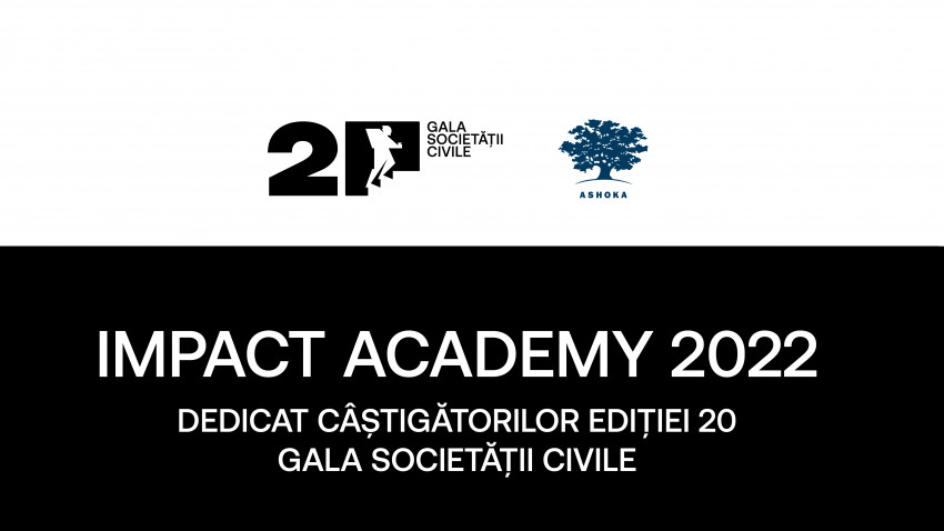 Impact Academy, masterclass-ul dedicat câștigătorilor Galei Societății Civile revine în 2022