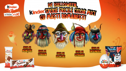 De Halloween, Kinder sperie fricile celor mici cu măști rom&acirc;nești