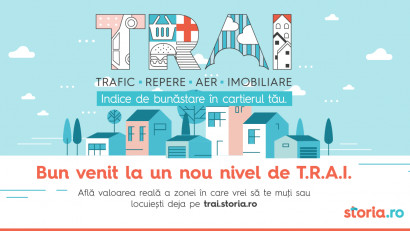 Storia.ro lansează indexul T.R.A.I. prin care măsoară nivelul real de trai din principalele orașe și cartiere ale Rom&acirc;niei
