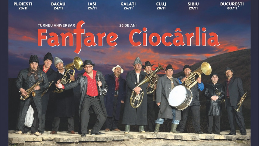 Fanfare Ciocârlia sărbătorește 25 de ani cu un turneu național de lansare a noului album. „It wasn’t hard to love you” se vede și se aude între 23 și 30 noiembrie în 7 orașe