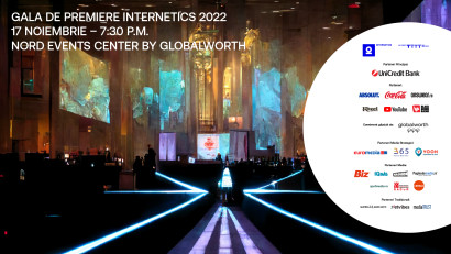 Internetics 2022 &icirc;și premiază c&acirc;știgătorii pe 17 noiembrie la NORD Events Center by Globalworth