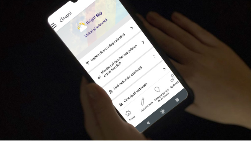 Bright Sky RO – aplicația mobilă care sprijină victimele violenței domestice, folosită de aproape 32.000 de ori din momentul lansării până în prezent