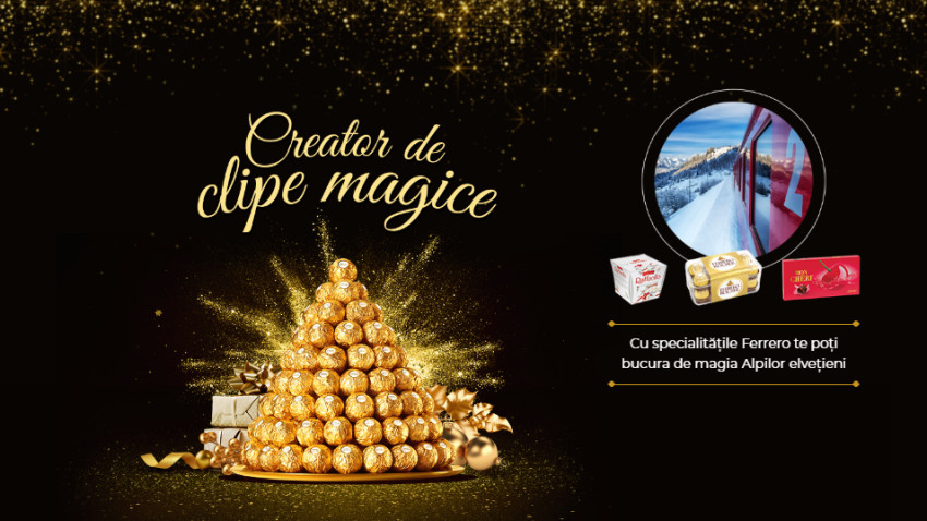 Ferrero Rocher și Kinder oferă clipe magice la Târgul de Crăciun din Sibiu