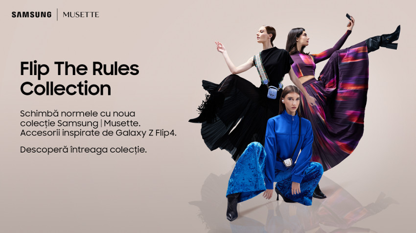 Dă „flip” la reguli cu noua colecție capsulă Samsung | Musette inspirată de Galaxy Z Flip4